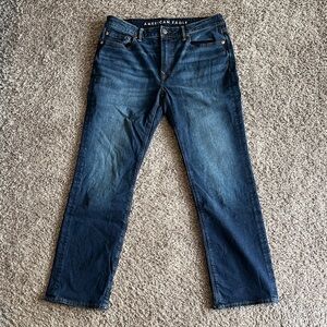 American Eagle Outfitters Men's Deep Indigo Bootcut Jeans